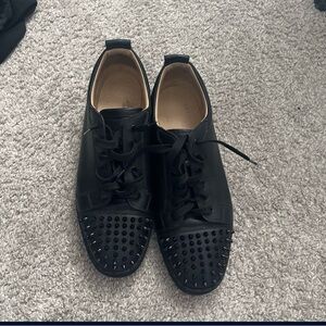 Christian Louboutin Louis Junior Spikes Sneaker Black sz 47(14)